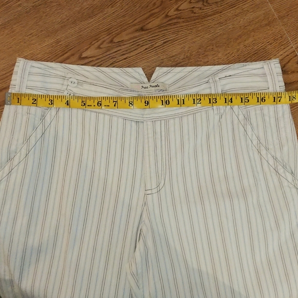 Free People Wide Leg Pinstripe Pants - Picture 10 of 14